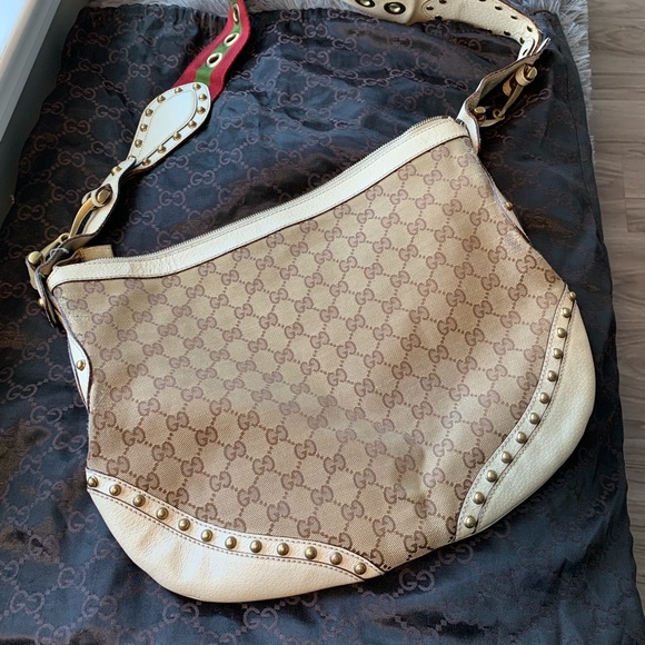 GUCCI Pelham Messenger Studded Bag - Picture 3 of 8